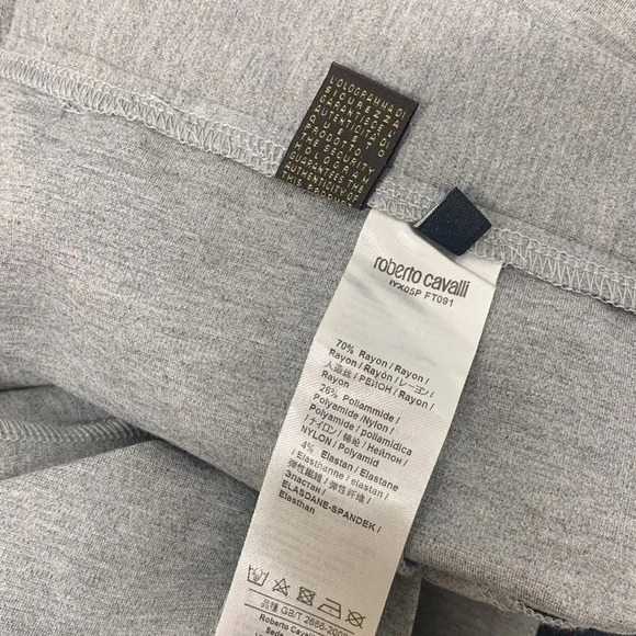 Roberto Cavalli Sport Jogger Pants Pant Striped Gray Black New Mens Size Large - Picture 11 of 14